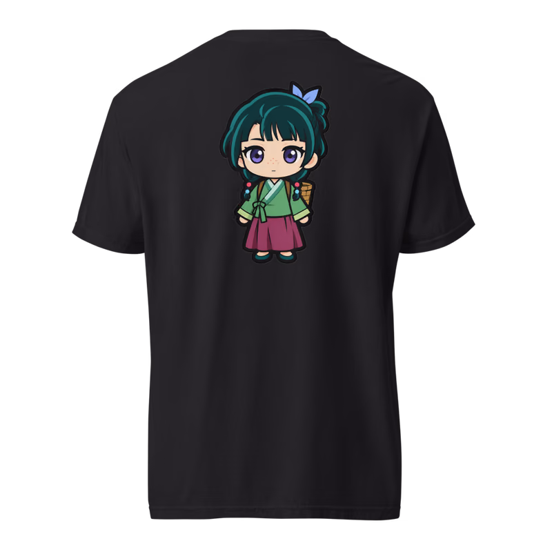 Maomao Chibi Tee, Black, back print, back