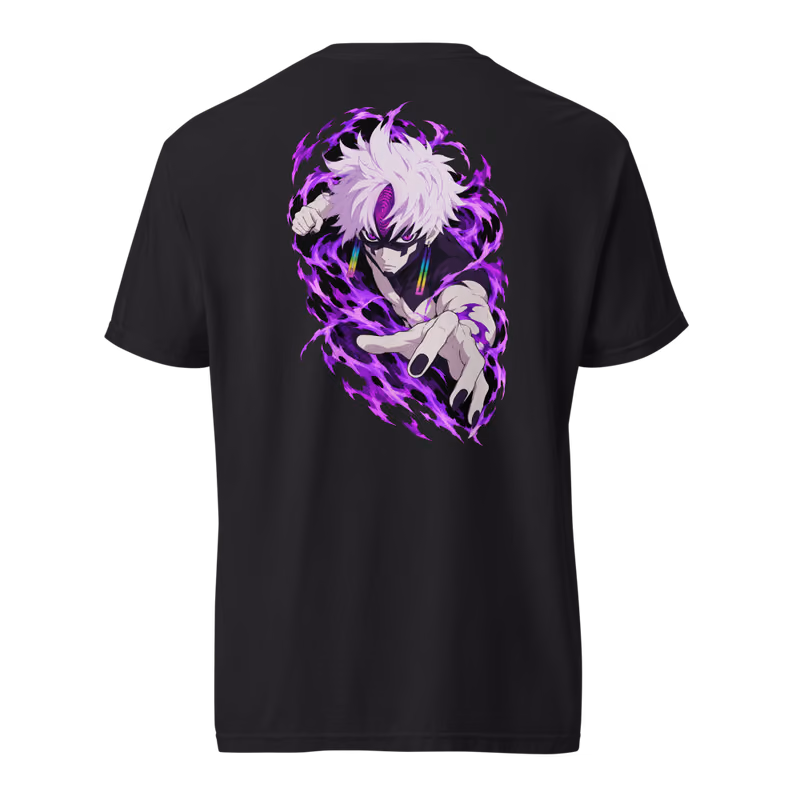 Evil Eye Curse Boxed Eyes Tee, Black, back print, back
