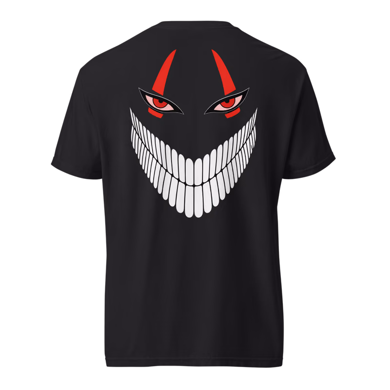 Okarun Turbo Granny Grin Tee, Black, back print, back