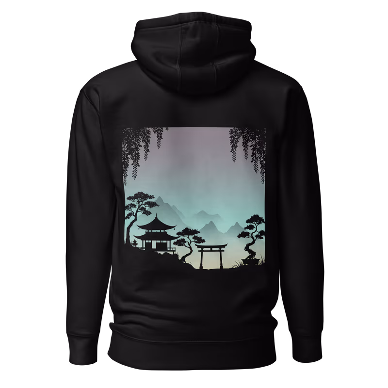 Midnight Temple Silhouette Hoodie