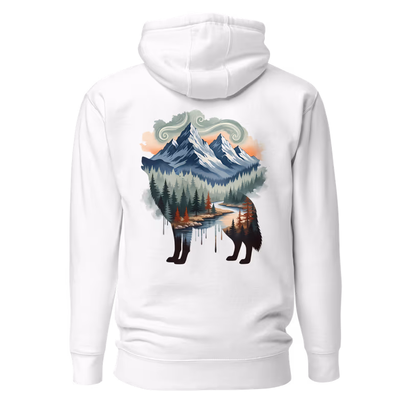 Mountain Wolf Unisex Hoodie