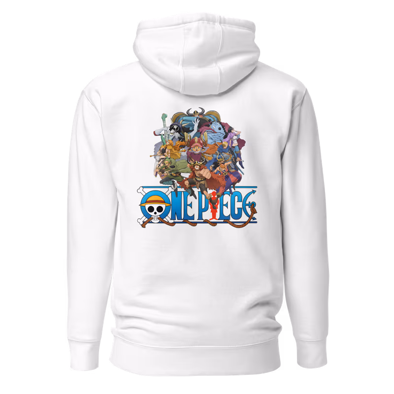 Elbaf Straw Hat Crew Cast Collage Hoodie