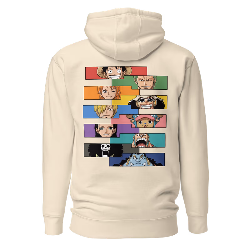 Straw Hat Crew Faces Hoodie