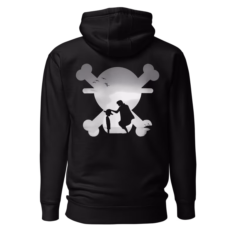 Shanks & Luffy Silhouette One Piece Hoodie