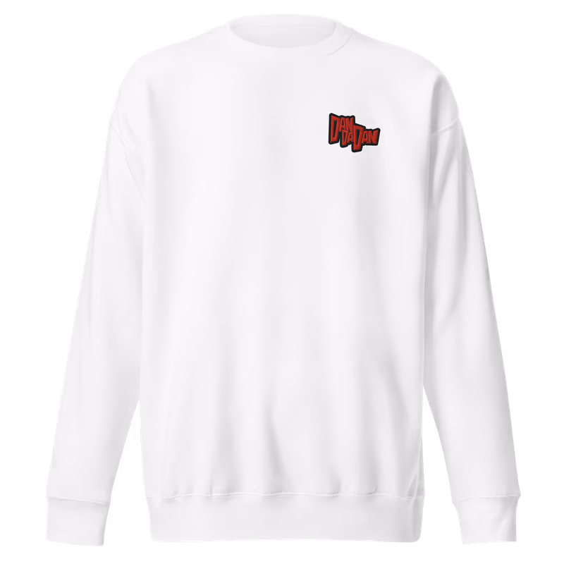 Embroidered Logo Dandadan Premium Sweatshirt
