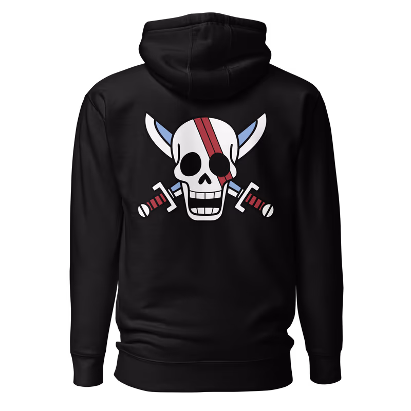 Shanks Red Hair Pirates Jolly Roger Hoodie