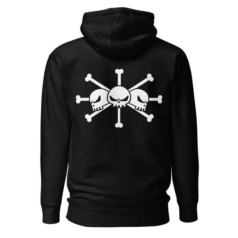 Blackbeard Pirates Jolly Roger Hoodie