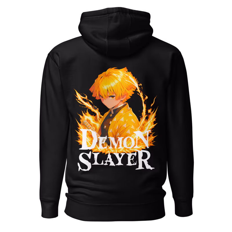 Zenitsu Agatsuma Demon Slayer Graphic Hoodie