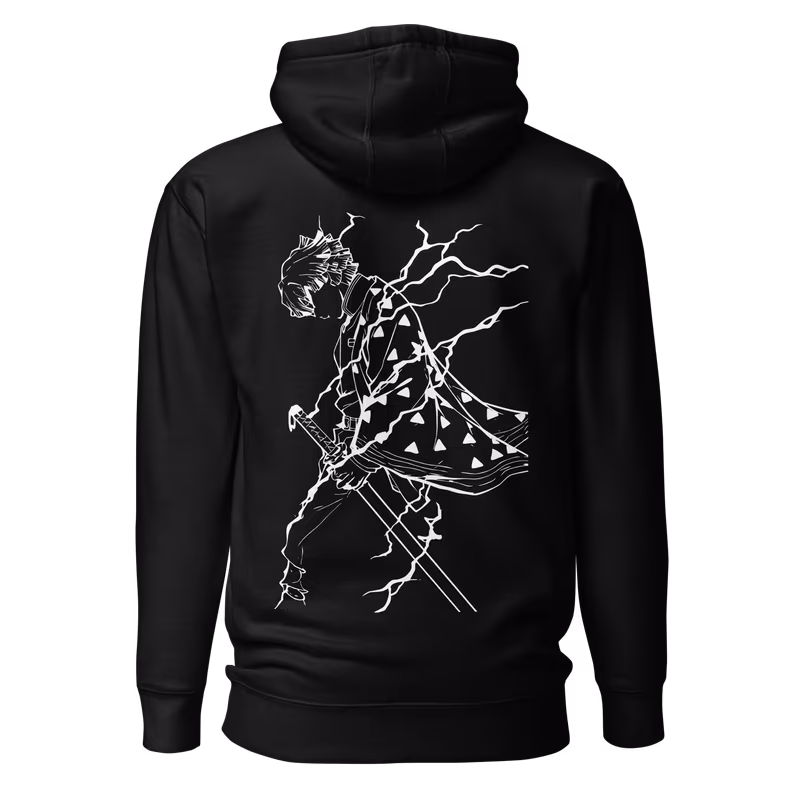 Zenitsu Silhouette Demon Slayer Hoodie