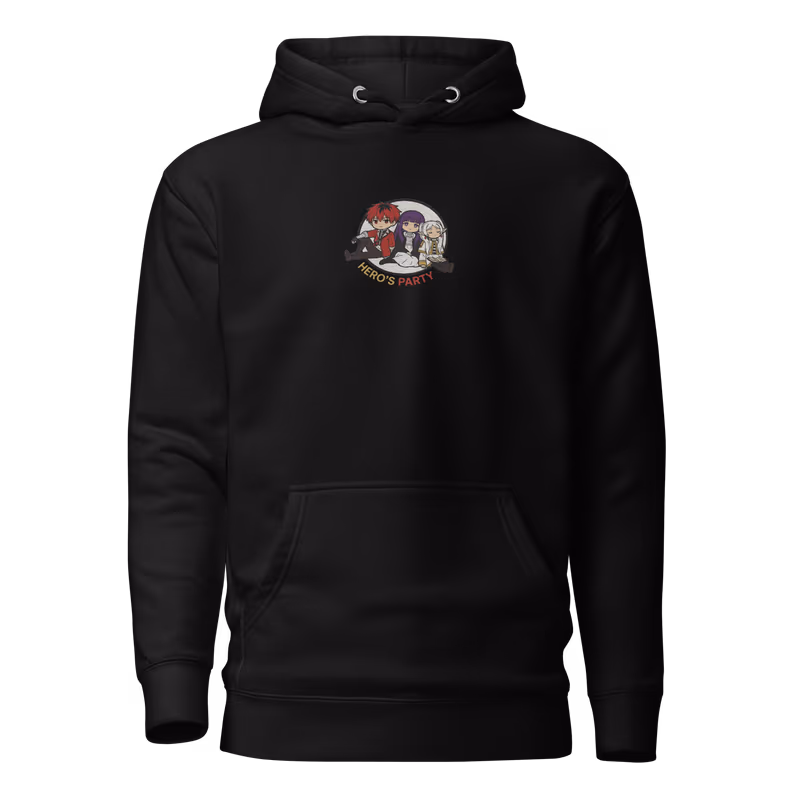 Hero's Party Embroidered Frieren Hoodie
