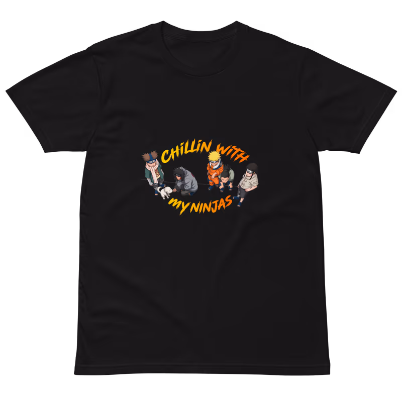 Chillin with my Ninjas Naruto T-Shirt