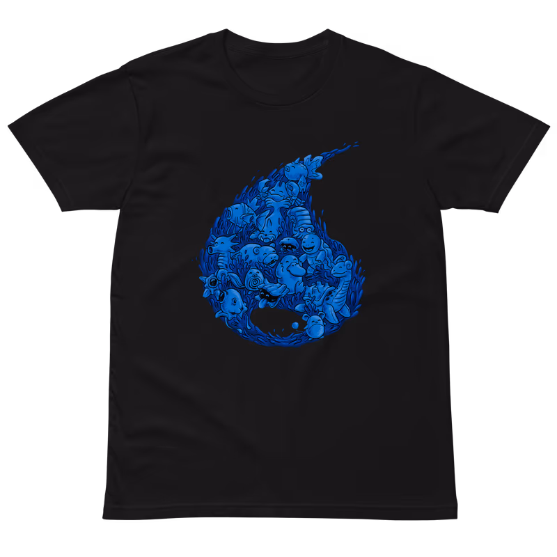 Water Type Pokemon T-Shirt
