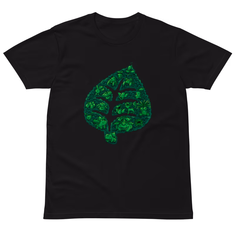 Grass Type Pokemon T-Shirt