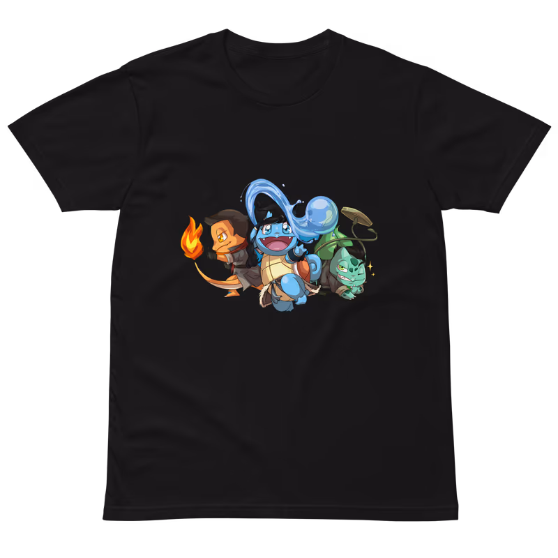 Pokemon Kanto Starters Trio T-Shirt