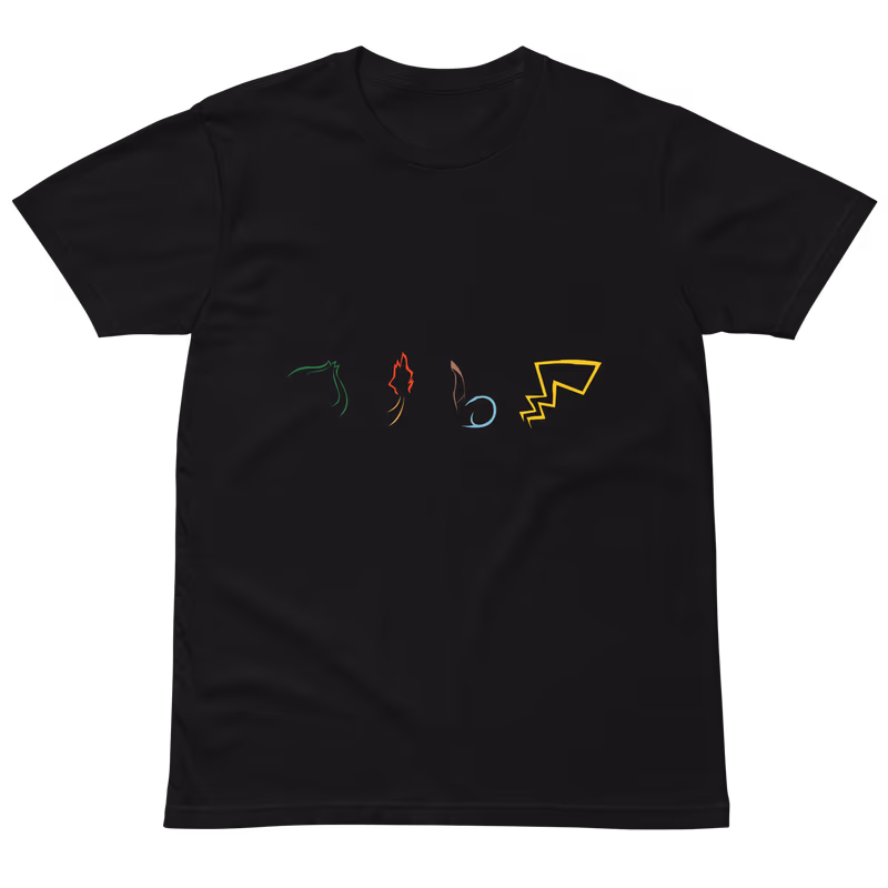 Pokemon Starter Backs Squad T-Shirt