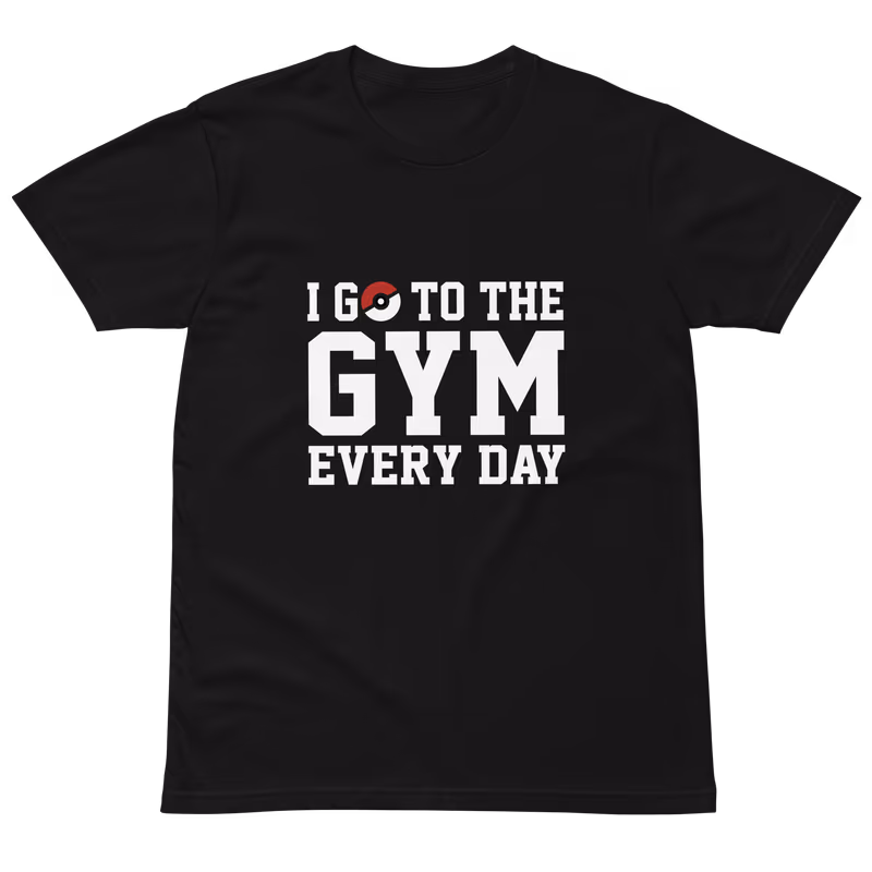 Pokemon I Go to the Gym Graphic T-Shirt