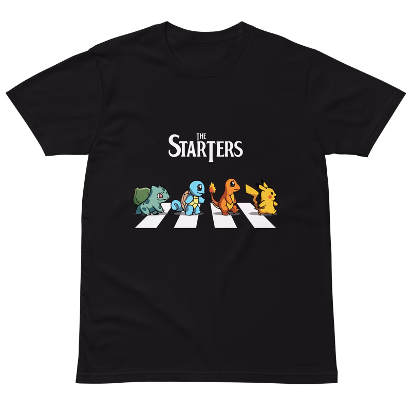 Pokemon The Starters Kanto Graphic T-Shirt
