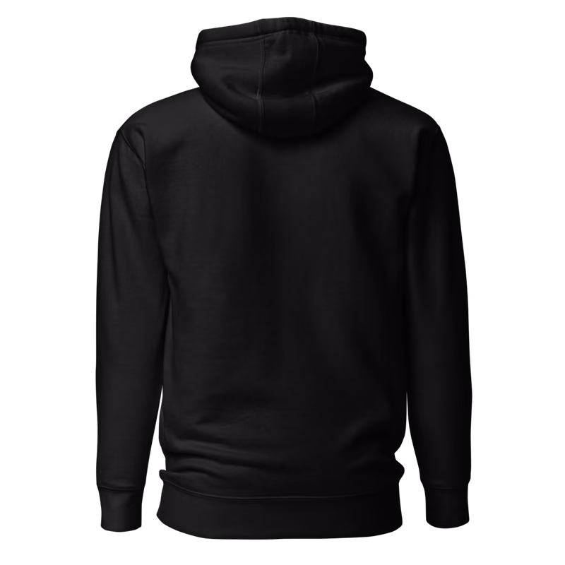 Dandadan Logo Chest Hoodie, Black, printed chest · left chest, back