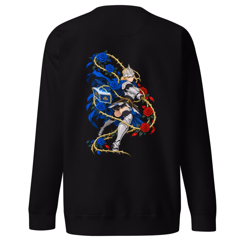Charlotte Roselei Briar Magic Boxed Eyes Sweatshirt, Black, boxed eyes + back · left chest, back