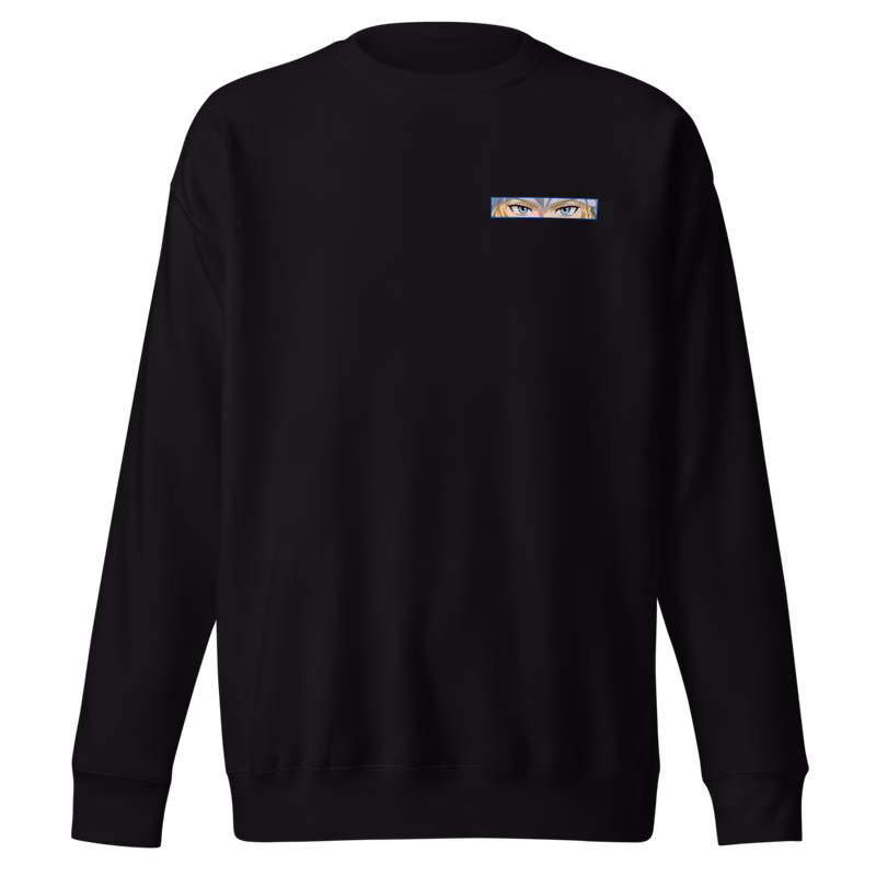 Charlotte Roselei Briar Magic Boxed Eyes Sweatshirt, Black, boxed eyes + back · left chest, front