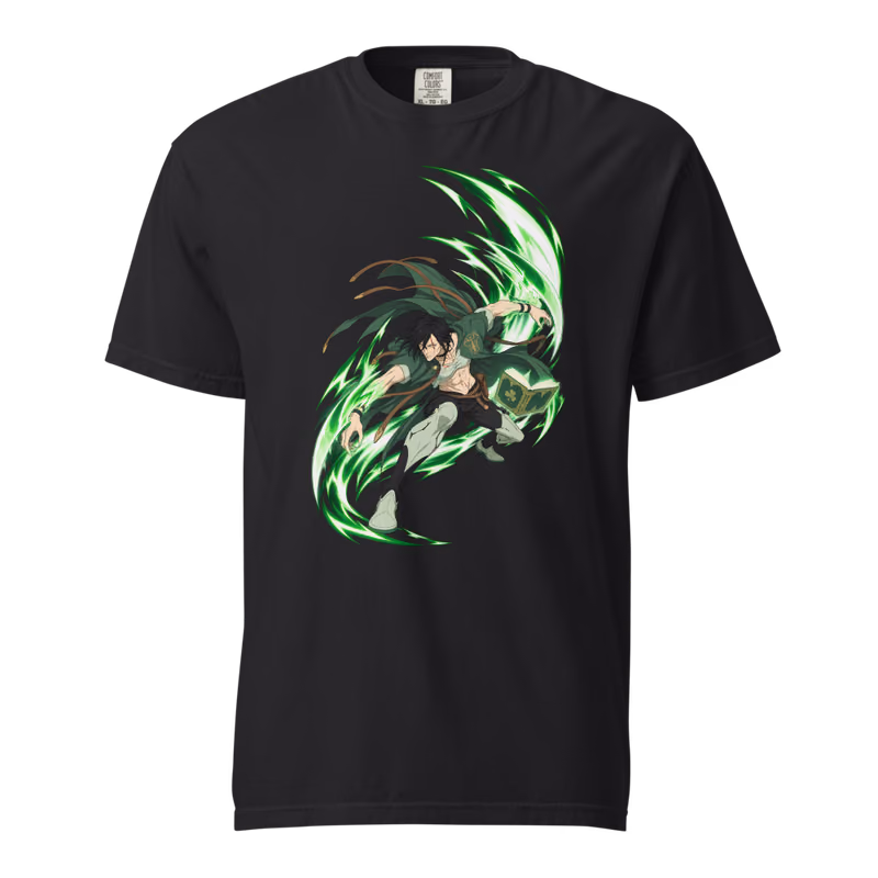 Jack the Ripper Slash Magic Boxed Eyes Tee, Black, front print, front
