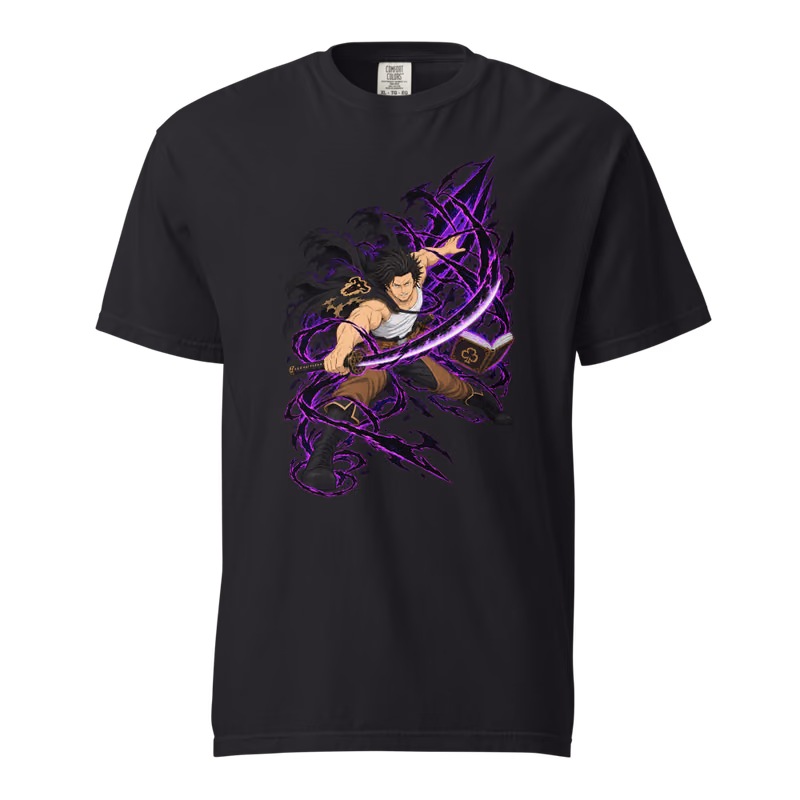 Yami Sukehiro Dark Magic Boxed Eyes Tee, Black, front print, front