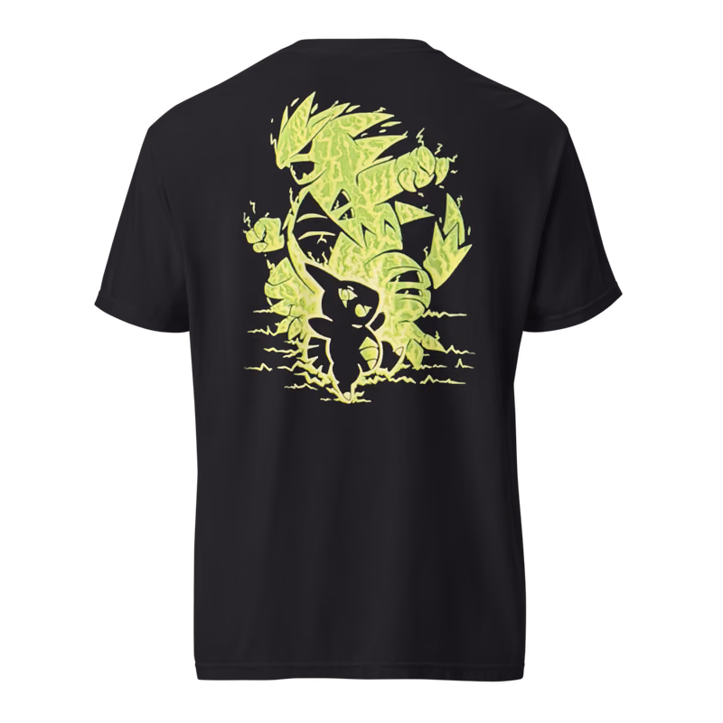 Tyranitar Silhouette Tee, Black, back print, back