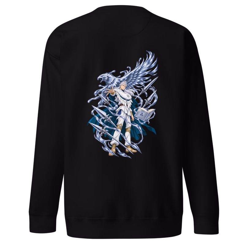 Nozel Silva Mercury Magic Boxed Eyes Sweatshirt, Black, boxed eyes + back · left chest, back