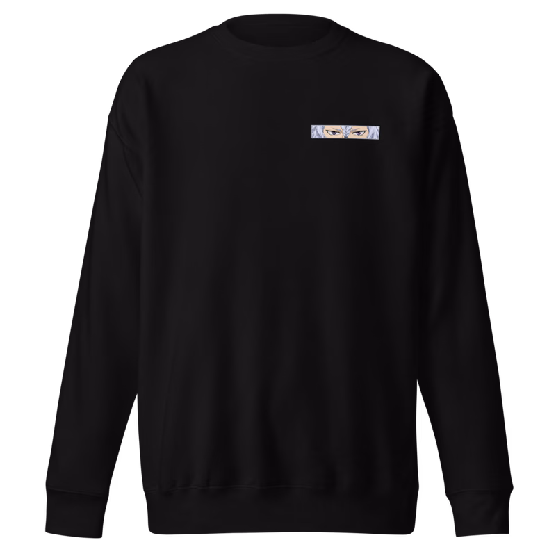 Nozel Silva Mercury Magic Boxed Eyes Sweatshirt, Black, boxed eyes + back · left chest, front