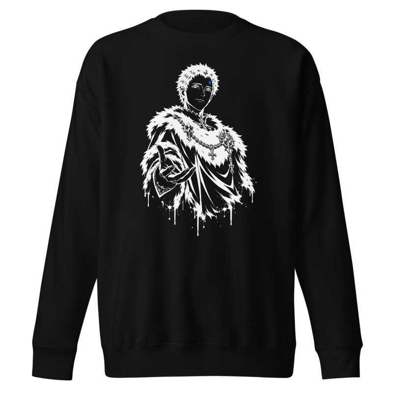 Julius Novachrono Silhouette Sweatshirt, Black, front print, front