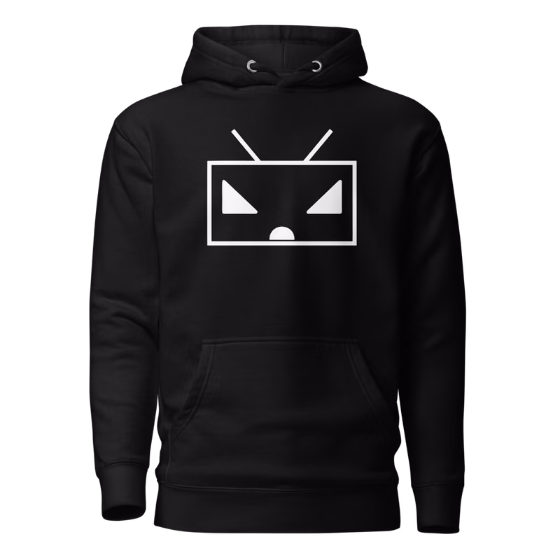 RoRobot Download hoodie, Black, White design, front print, front