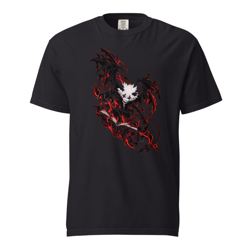 Liebe Devil Tee, Black, front print, front