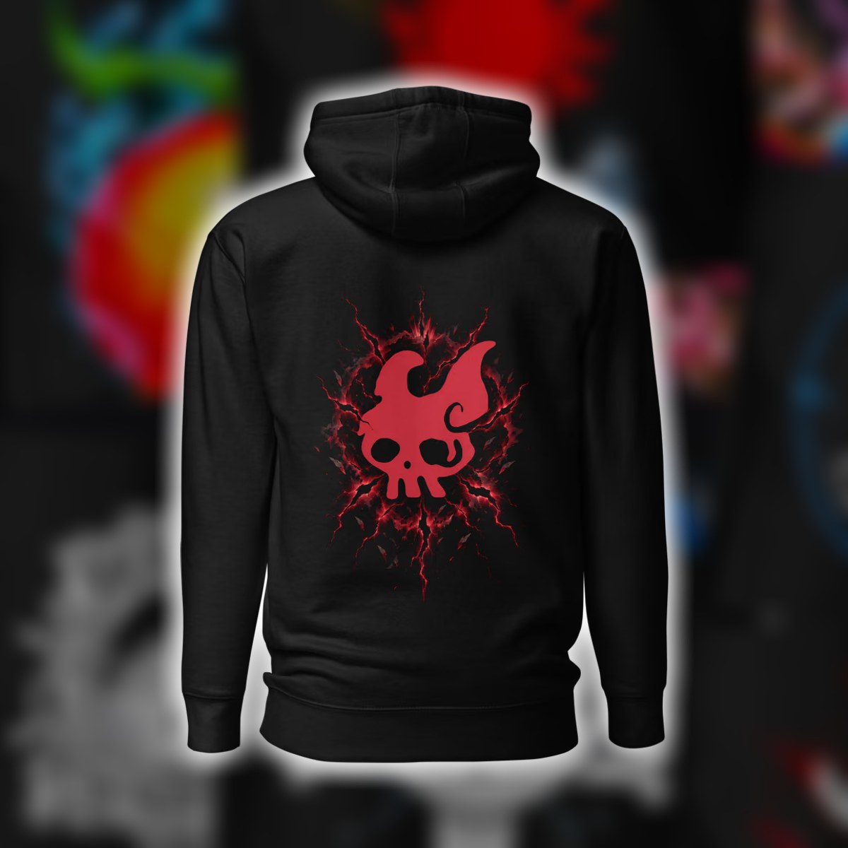 The Rocks Pirates and other One Piece hoodie designs in a collage